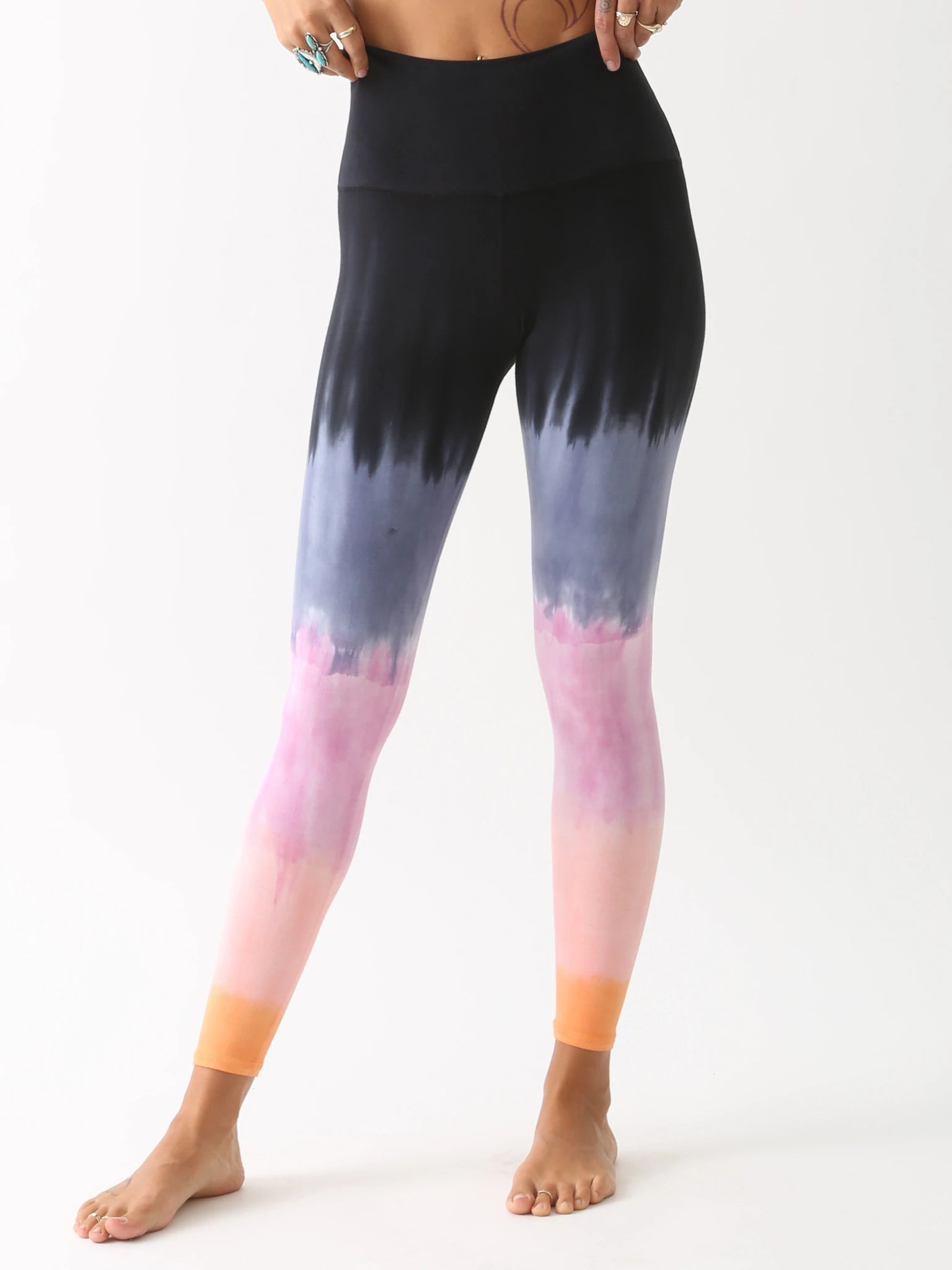 Sunset Leggings - Newport / Blush / Aperol